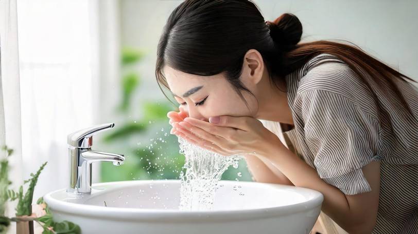 石鹸でクレンジング