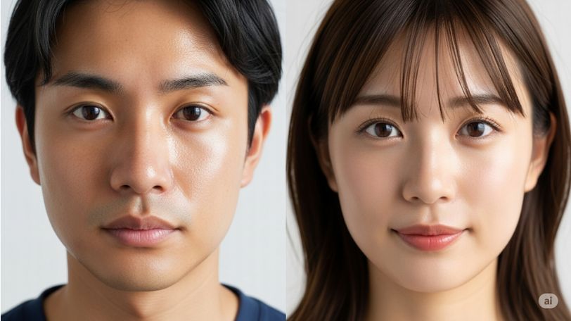 男・女で違う?肌質とテカリの関係性